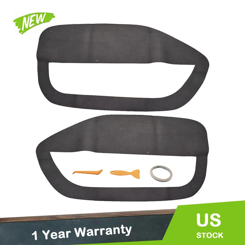Set of 2 Leather Door Panel Inserts for Ford Mustang (2005–2009)