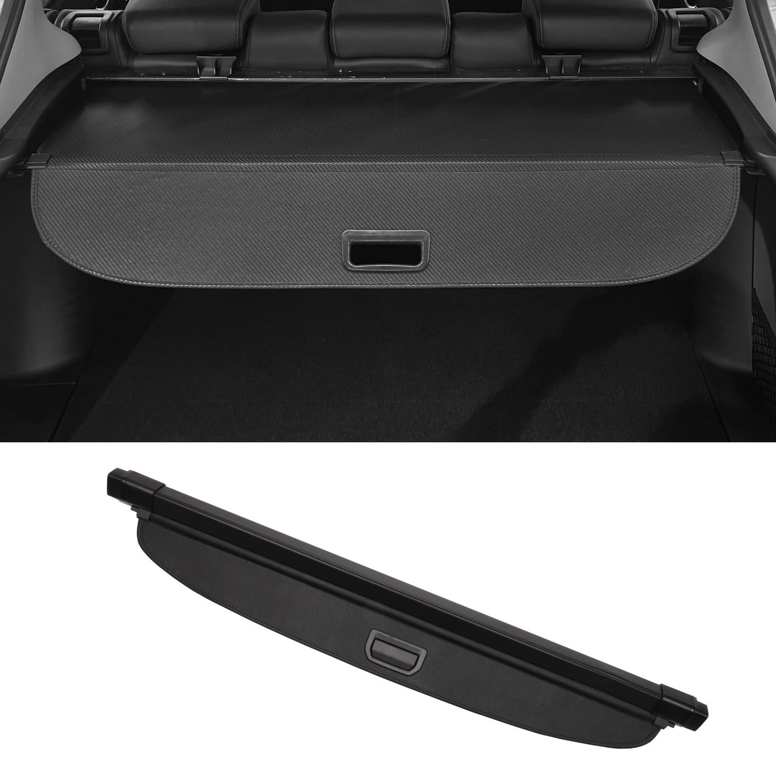 PU Retractable Cargo Cover for BMW X5 (2007–2018) Gloss Black