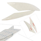 2X White Gas Tank Traction Pads for Yamaha R6 (2017–2018)