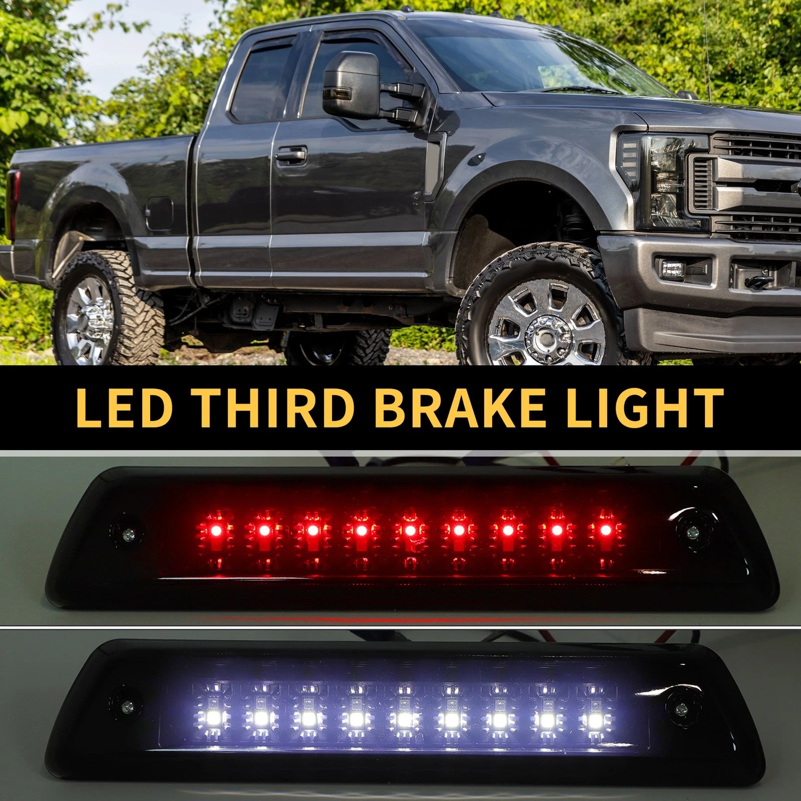 LED Third Brake Light Smoked Lens for Ford F-150 
