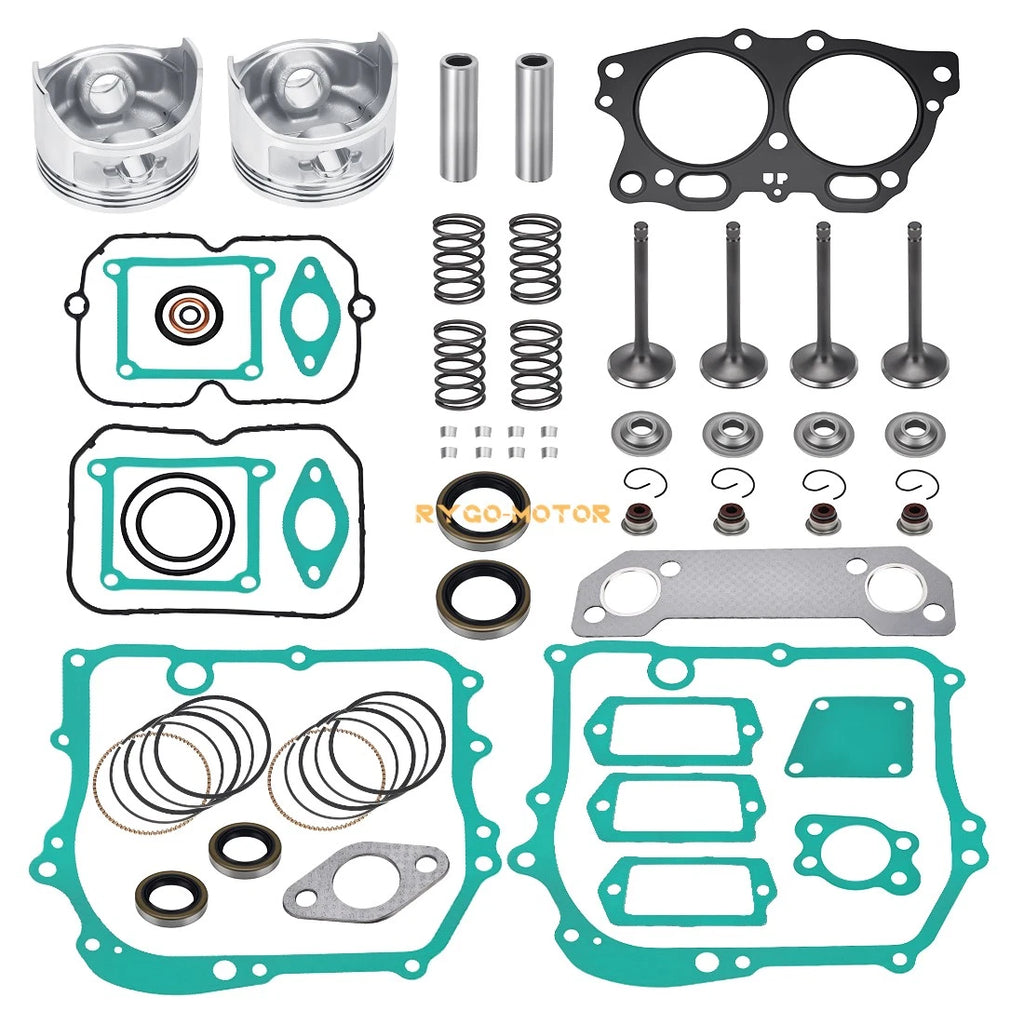 Engine Piston Intake Exhaust Valve Gasket Rebuild Kit for EZGO 350cc EH35C (1996–2002)