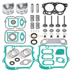 Engine Piston Intake Exhaust Valve Gasket Rebuild Kit for EZGO 350cc EH35C (1996–2002)