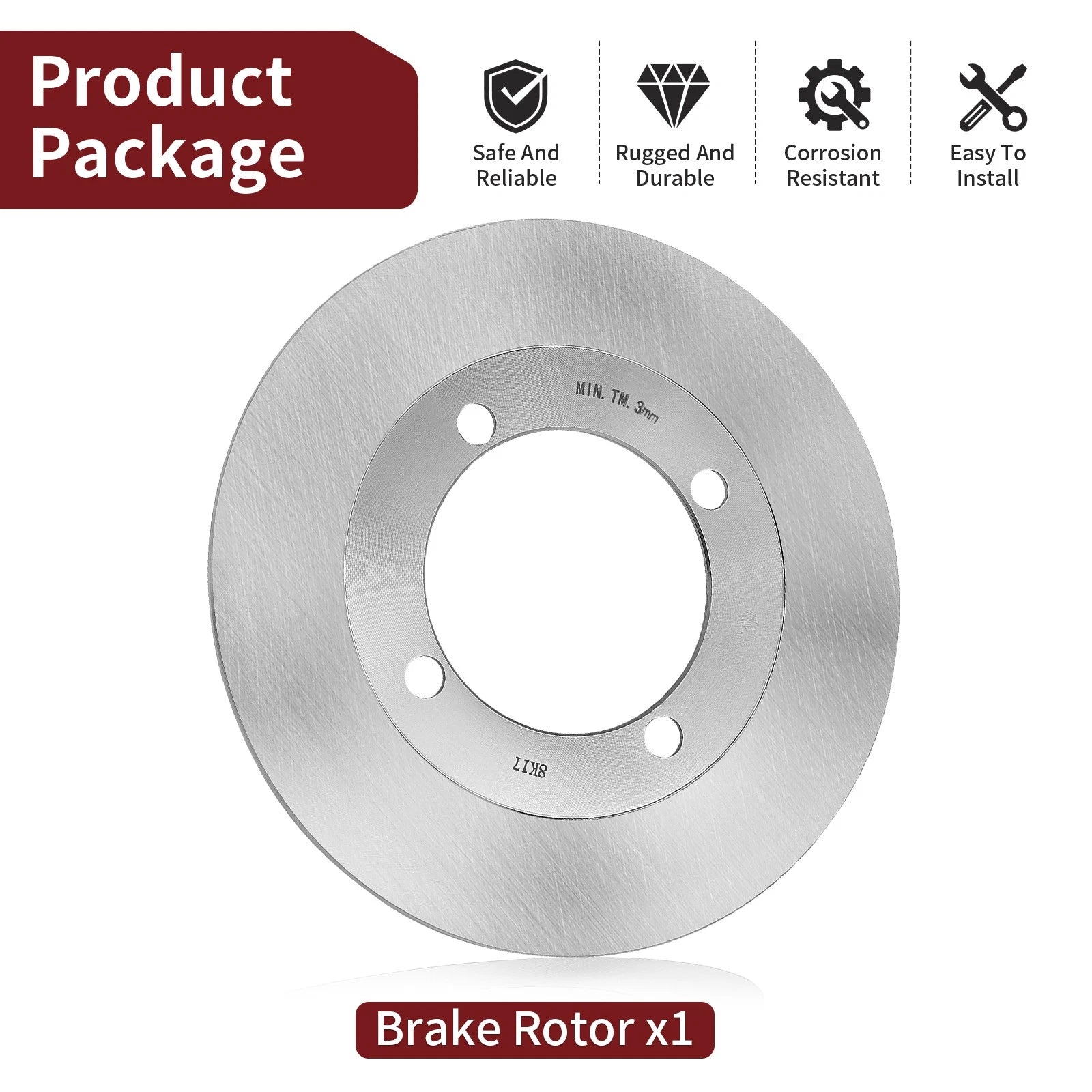 Brake Disc Rotor for Suzuki Eiger 400, Vinson 500 (2002-2007)