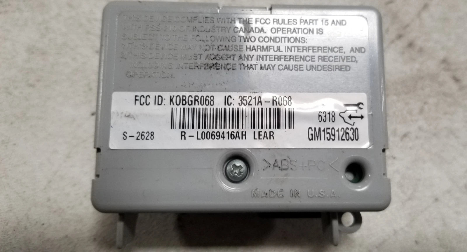 Keyless Entry Module for Aura HHR G5 G6 Malibu (2008–2012) GM 15912630