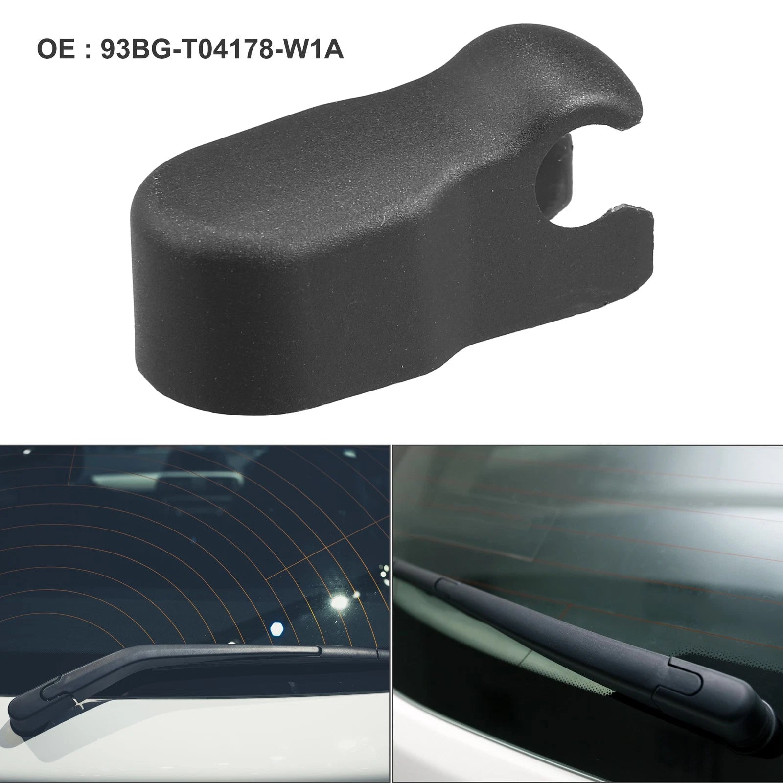 Rear Windshield Wiper Arm Nut Cap 93BG-T04178-W1A for Ford C-Max (2003–2007)