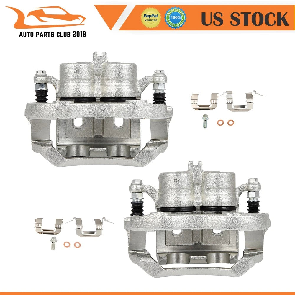 Pair Front Brake Calipers w/ Bracket for Infiniti Q45 M45 (2002–2006)