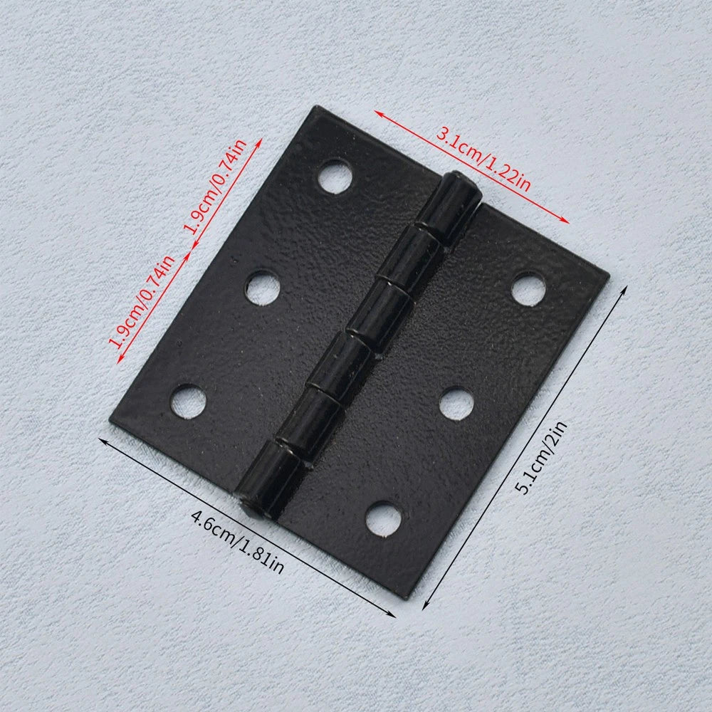 2Pcs Cabinet Hinge for Wooden Box Toolbox Cupboard (51mm x 46mm)