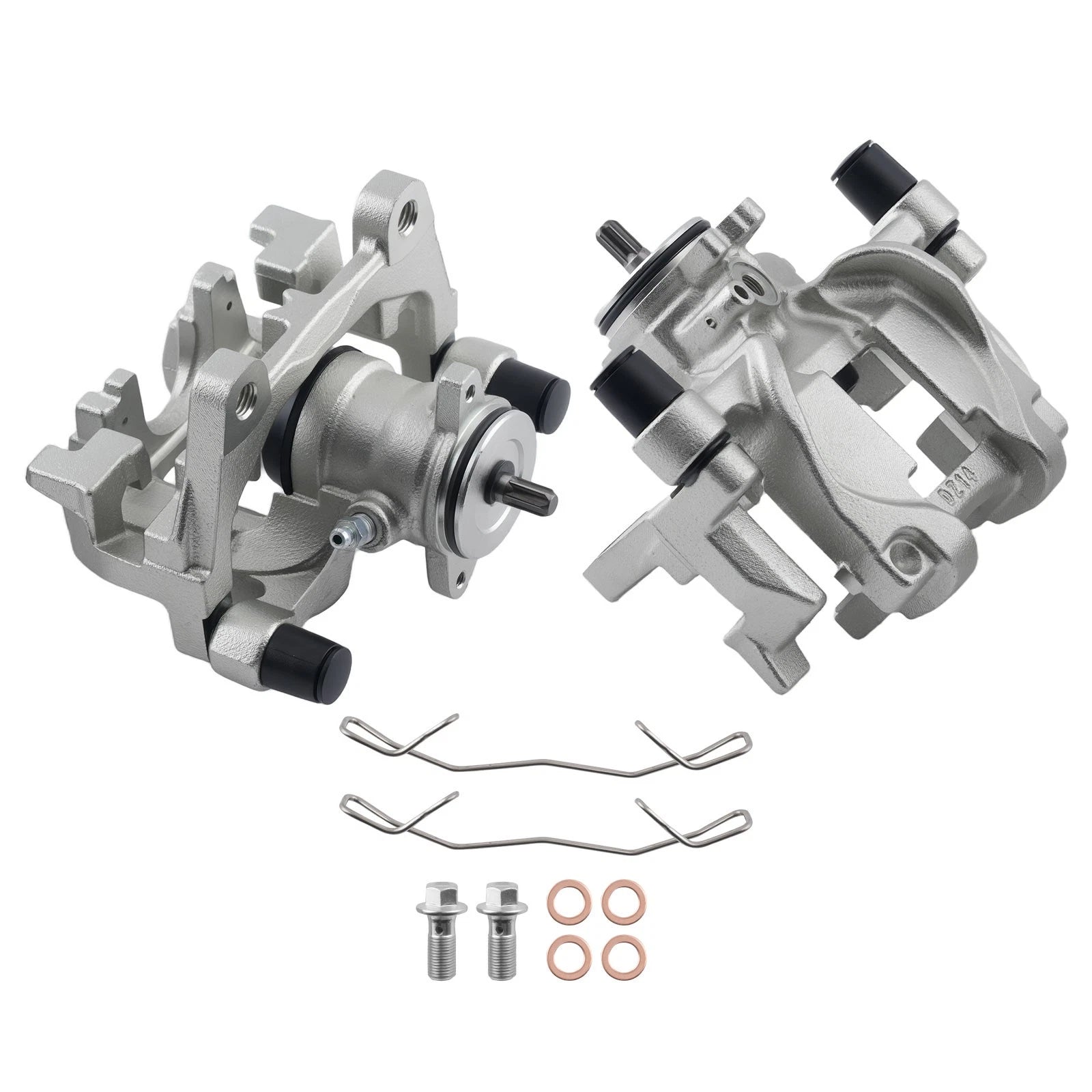 Set of 2 Rear Disc Brake Calipers for Ford Escape (2017–2019) / Fusion (2013–2020)