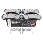 Set of 4 Bosch QuietCast Semi-Metallic Slotted Brake Pads for Q7 Cayenne Touareg (2007–2018)