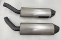 HMF Performance Dual Slip On Exhaust Mufflers for Yamaha R1 (2004–2006)