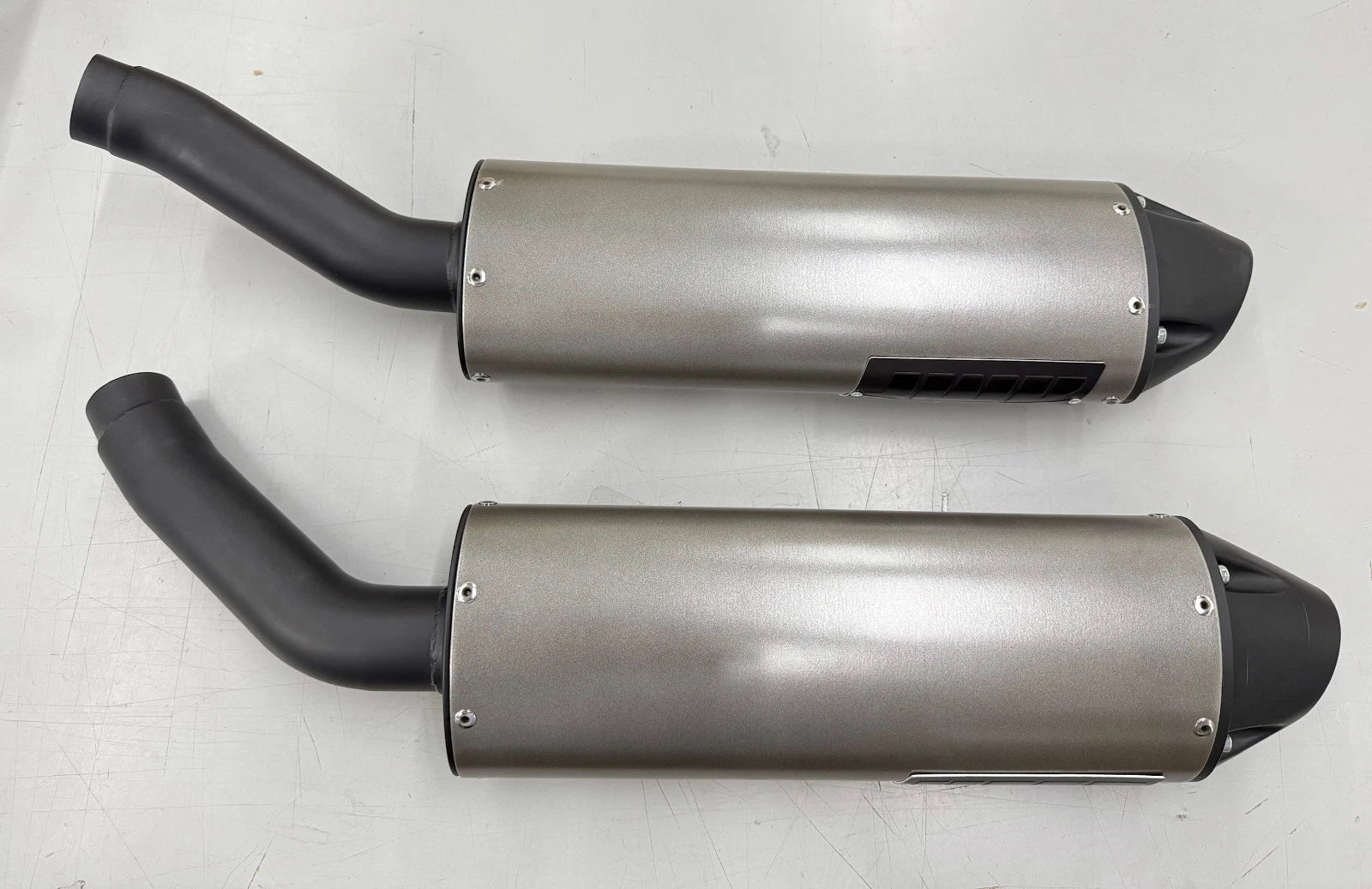 HMF Performance Dual Slip On Exhaust Mufflers for Yamaha R1 (2004–2006)
