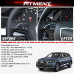 Black Forged Steering Wheel Paddle Shifter Extension for Audi A4 (2017-2025)