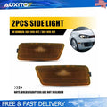 2X Amber Lens Front Fender Side Marker Lamp Housing for VW MK6 GTI (2010–2014)