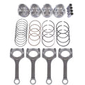 Set of 4 Connecting Rod and Piston Rings Kit for Kia Soul Veloster Accent (2012–2017)