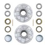 Set of 2 Hot Dipped Galvanized Hubs for Boat or Utility Trailer 