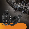 Black CNC Wide Fat Foot Pegs for Harley Dyna Sportster Fatboy