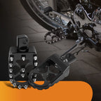 Black CNC Wide Fat Foot Pegs for Harley Dyna Sportster Fatboy