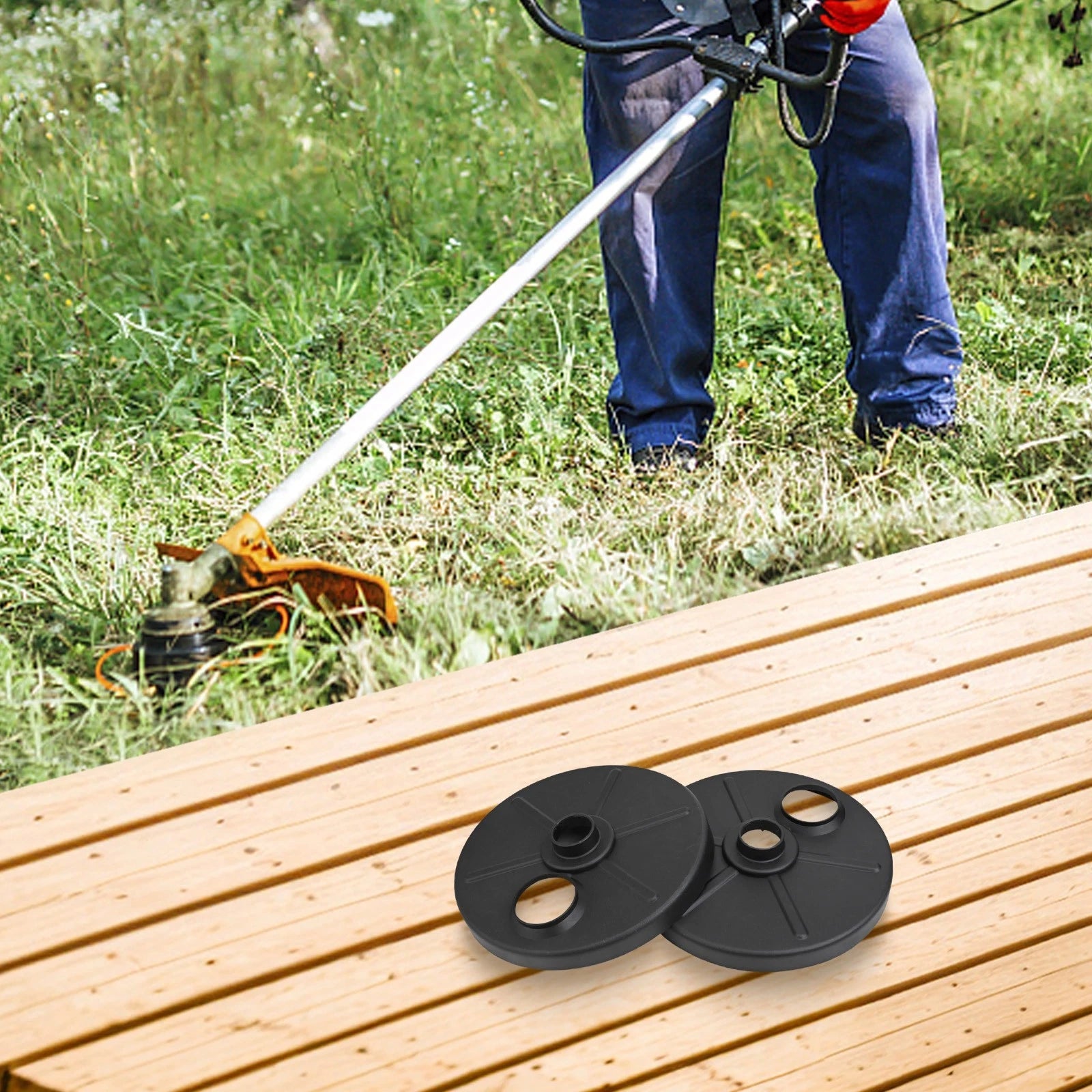 2X Wheel Dust Cover Set for Lawn Care Tool (Specific Models)