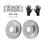 Front Brake Rotors Calipers Set for GMC Savana 1500 2003–2008/Savana 2500 2003–2005