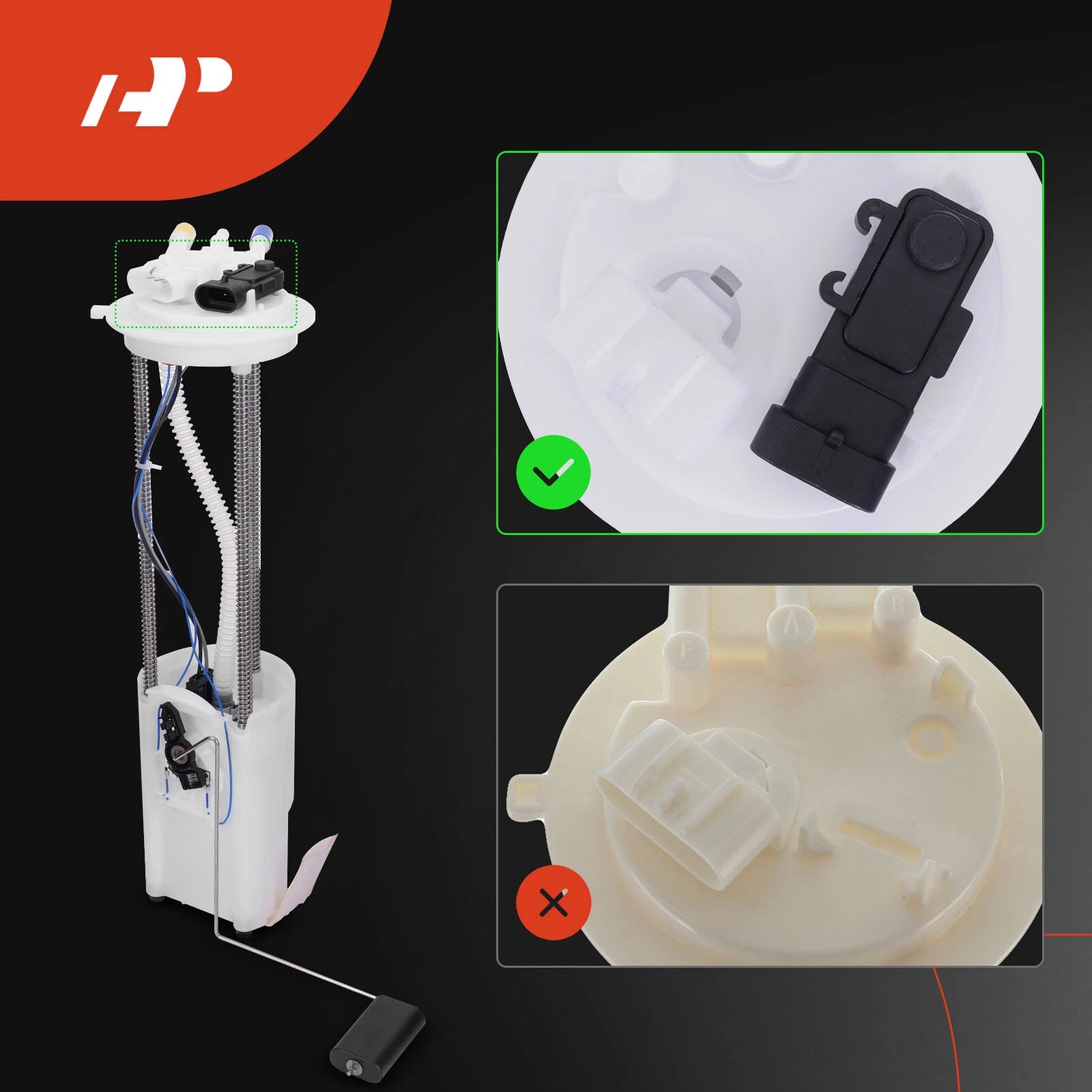 Fuel Pump Module Assembly with Pressure Sensor for Chevy Silverado 1500 (2007-2013)
