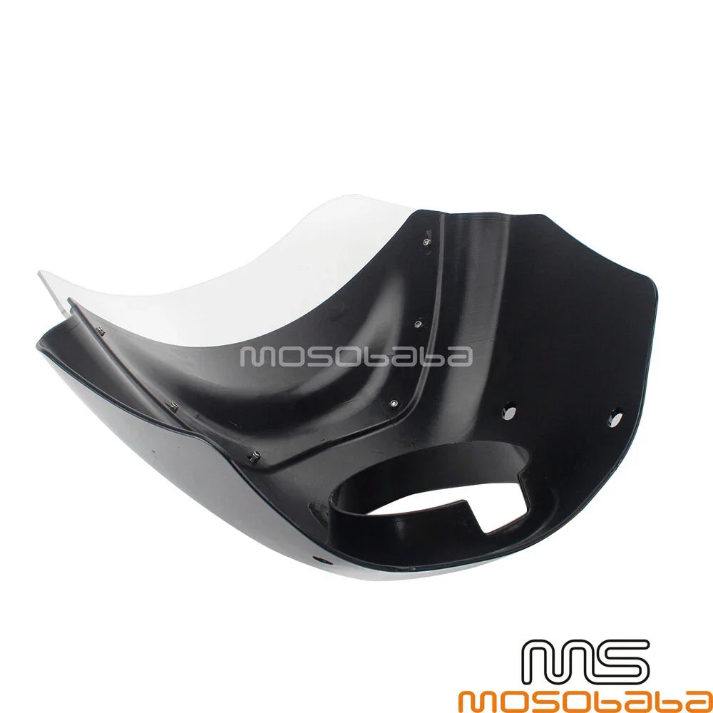 11" Clear Windshield & Front Headlight Fairing for Harley Dyna Street Bob (2006-2017)