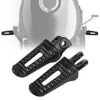 Black Driver Rider Footpegs Footrest for Honda Rebel CMX1100 (2021–2025)