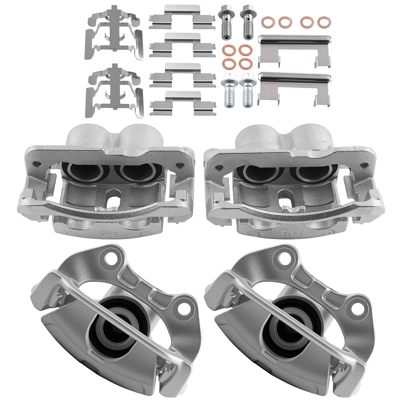 4X Brake Caliper Complete Set for Chevrolet Silverado GMC Sierra 1500 (1999–2002)
