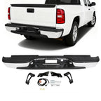 Chrome Rear Bumper for Chevy Silverado GMC Sierra 1500 2500 (1999–2007)