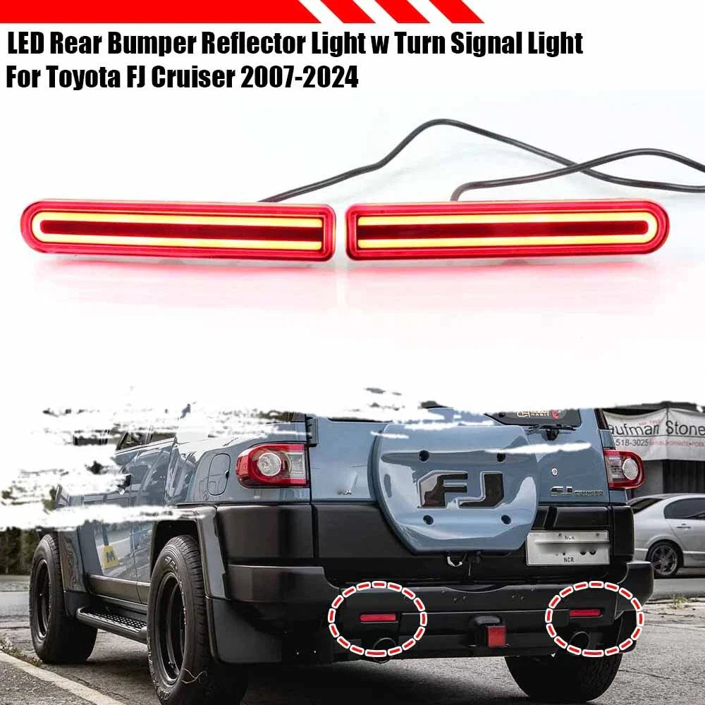 LED Bumper Reflector Light with Signal for Toyota FJ Cruiser (2007–2014)