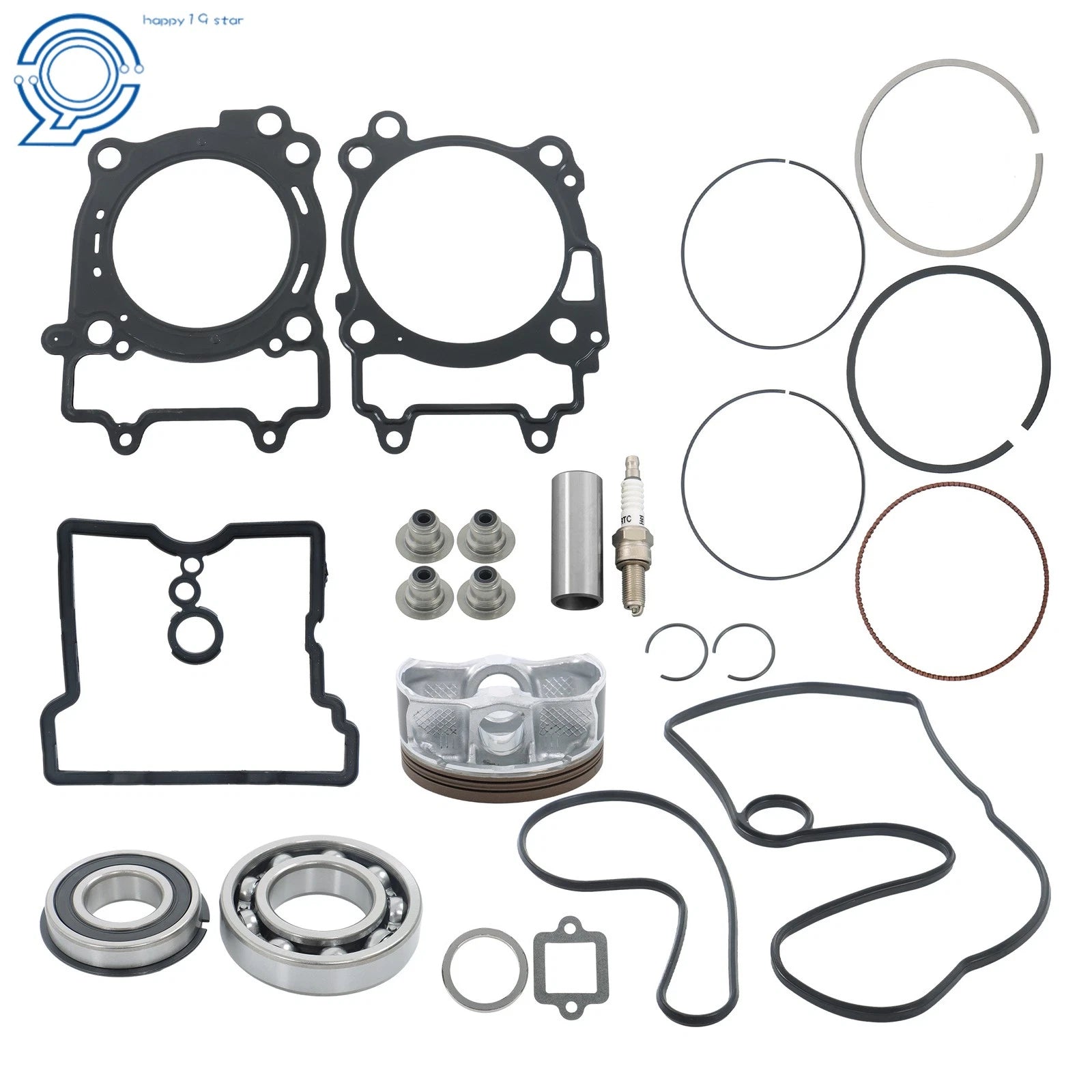 Overhaul Pad Gasket + Piston Sleeve + Bearing for Polaris RZR 570 (2012–2016)