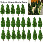 100Pcs Model Trees for Train Railway Landscape Wargame Scenery