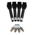 Set of 4 Bosch Ignition Coils & Nickel Spark Plugs for Audi A3 A4 A5, VW Jetta, Passat (2006–2016)