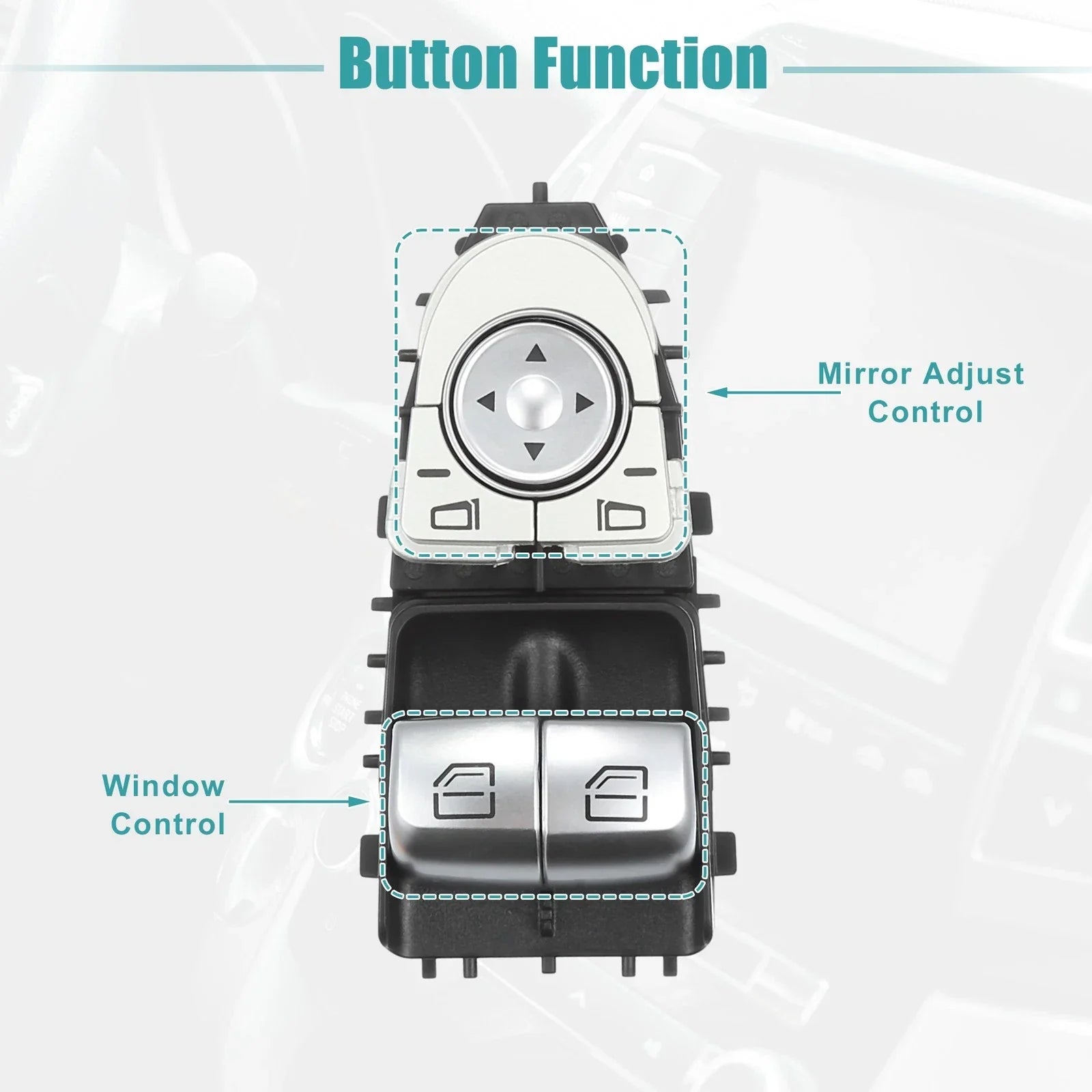 Power Window Switch for Mercedes-Benz C300 C43 C63 (2015-2020)