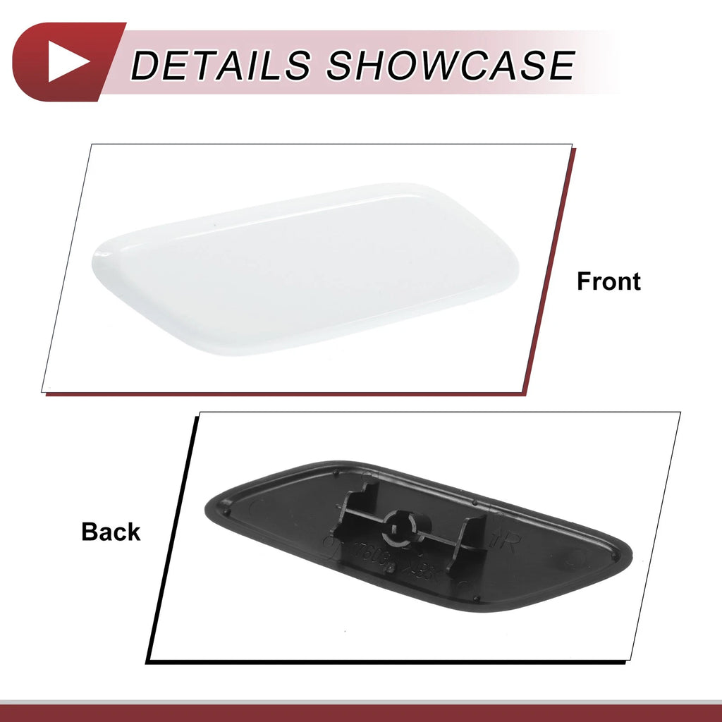 Front Right Washer Nozzle Cover Cap for Honda CR-V (2009–2011) White