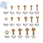 240 Pack Flanged Bolts and Nuts Kit for Faucet (Universal)