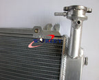 3 Row Aluminum Radiator + Blue Hose for Nissan GQ Patrol Y60 (1997-1999)