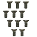 Set of 11 Bed Knife M6-1.0 Flat Head Screws for John Deere