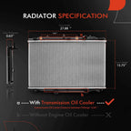 Radiator and Dual Cooling Fan Assembly for Honda Accord (2003–2007)