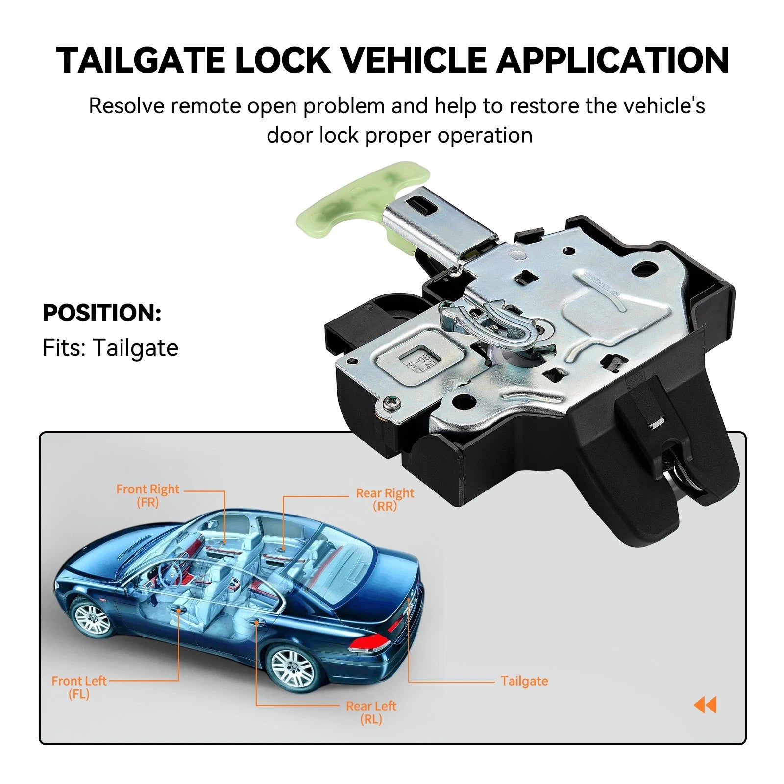 Trunk Lock Actuator w/ Latch for Toyota Camry (2007–2011) 931-860