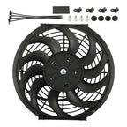 12 Inch Universal Cooling Fan for Auto Radiator 240W 2250RPM 10 Blades