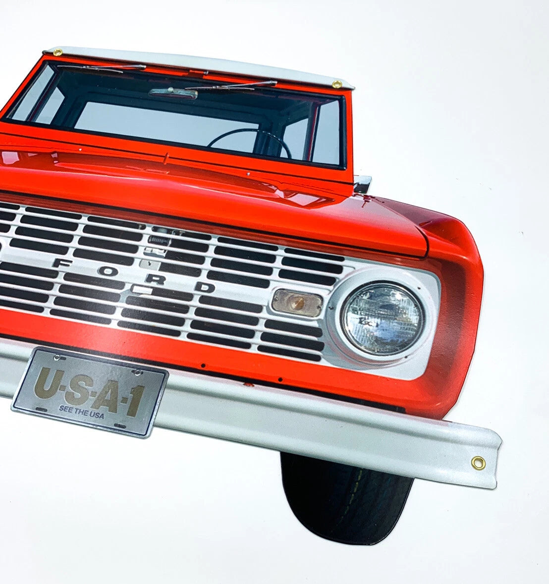 Front Bumper Metal Sign for Ford Bronco (1967–1967)
