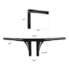 8" Black T-Bar Handlebar for Harley Dyna Low Rider FXDL & Softail (2006-2017)