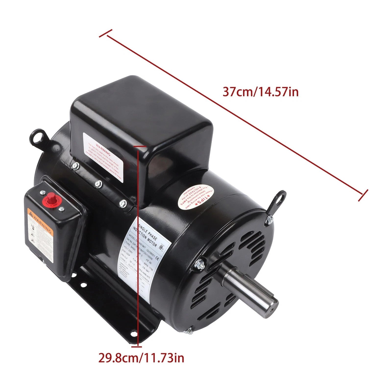 5HP ODP Motor for Air Compressor (208-230V, Single Phase)