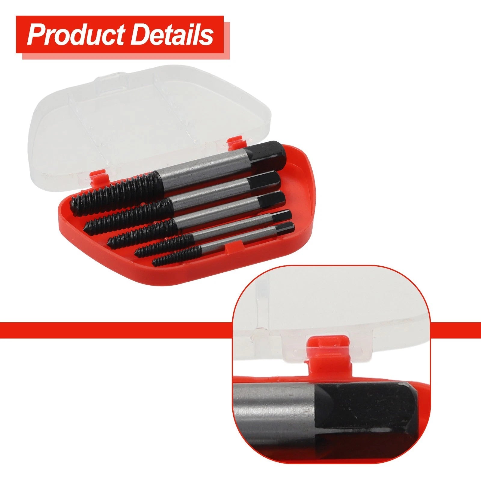 5-Piece Extractor Set for Damaged Bolt & Nut Extraction