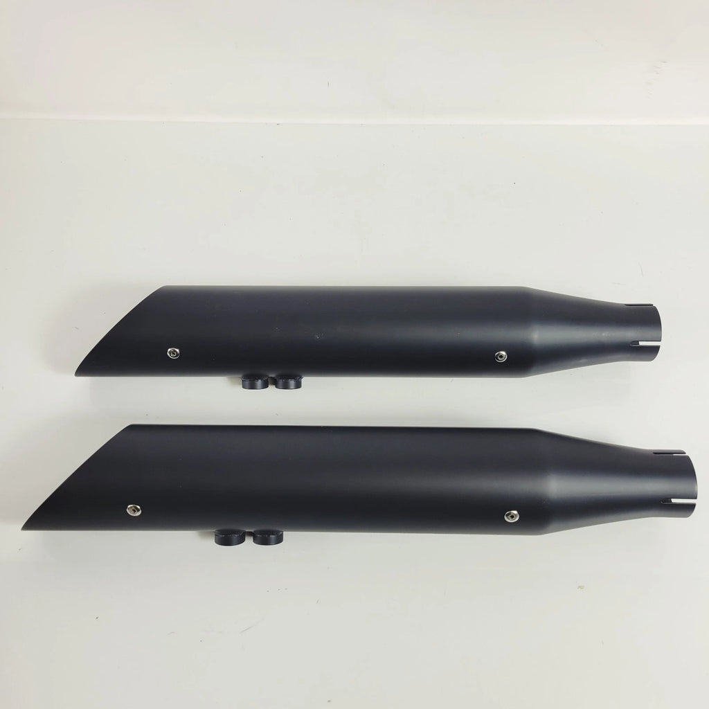 3in Black Slip Ons for Harley-Davidson Softail Fatboy Deuce (2007–2017)
