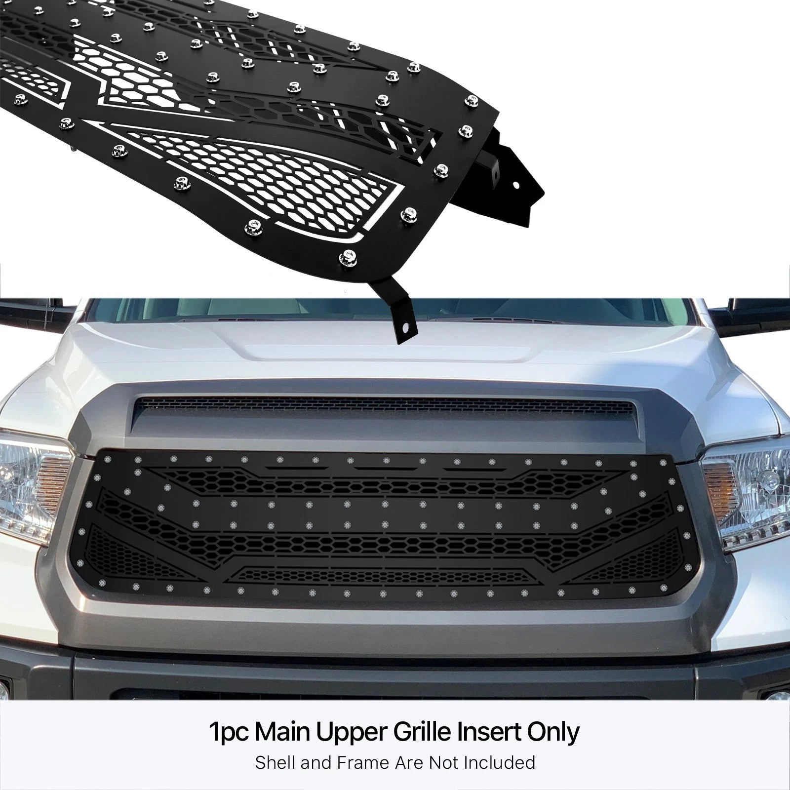 Stainless Steel Black Grille Insert for Toyota Tundra (2014-2017)