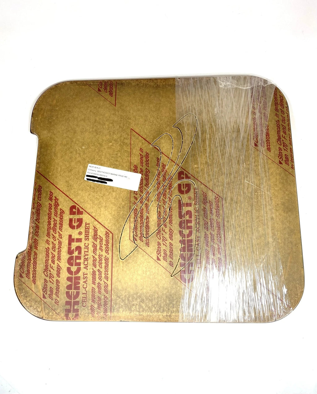Transom Door Acrylic Sheet Insert for South Coast Marine (195635-300290-0)