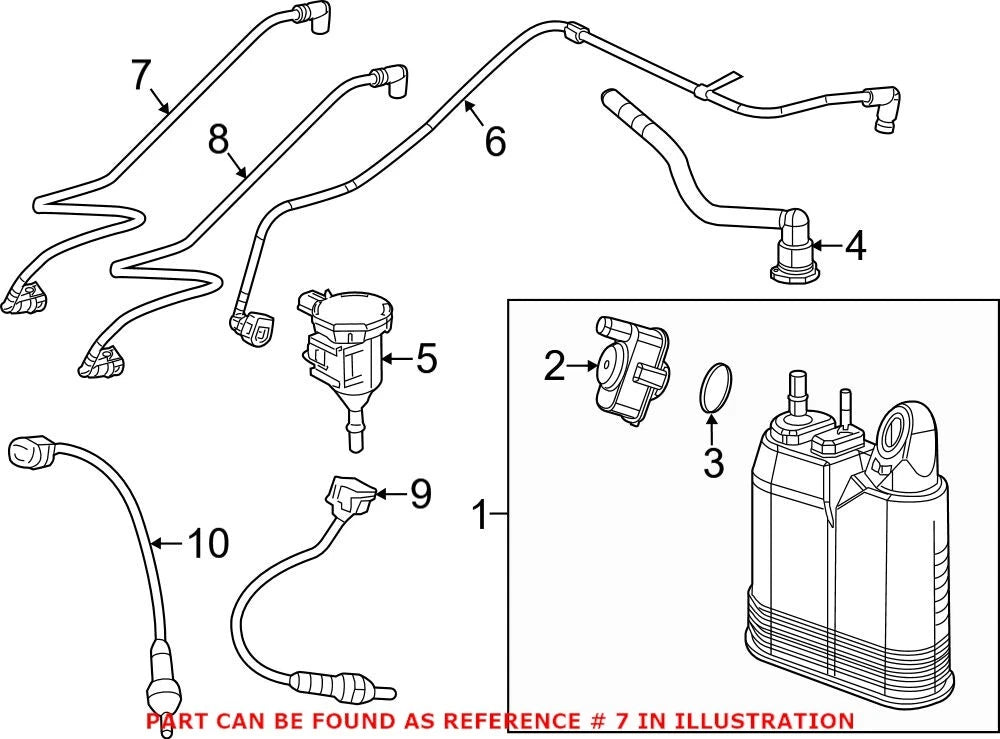 Vacuum Harness Purge Hose for Dodge Durango, Grand Cherokee (2011–2023)