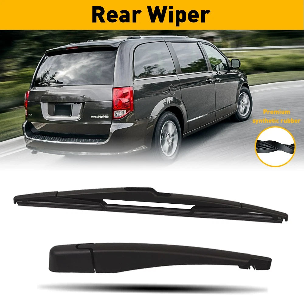Rear Wiper Arm & Blade Set for Chrysler Town & Country, Dodge Grand Caravan (2008–2010)