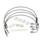 Set of 2 Brake Lines for Jeep Wrangler JK (2007–2018) 24" Front 22.5" Rear